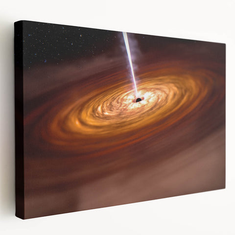 Cosmic Black Hole Wall Art: Space & Starry Night Astronomy Canvas Prints