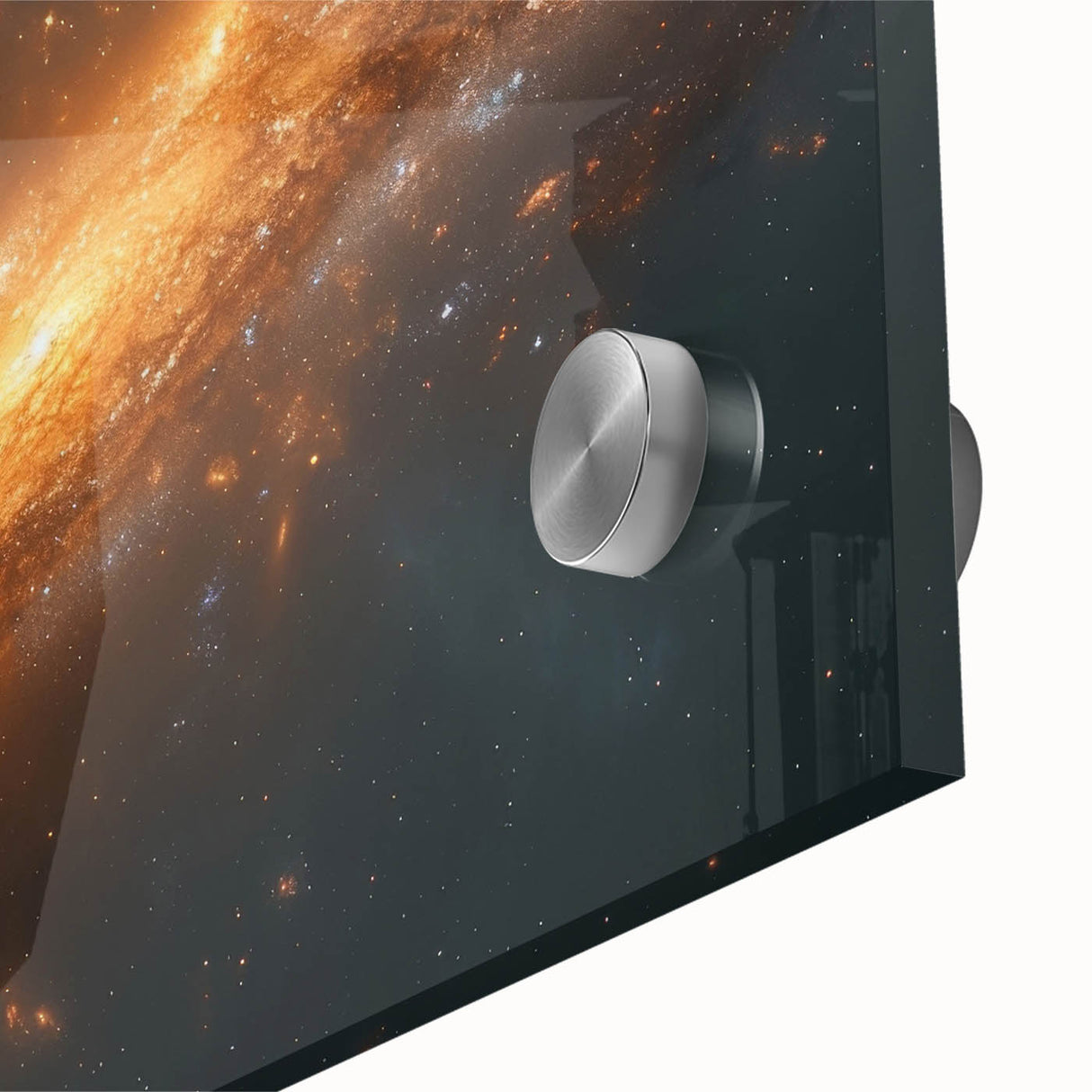 Golden Galaxy Wall Art: Cosmic Spiral Nebula & Astronomy Canvas Prints