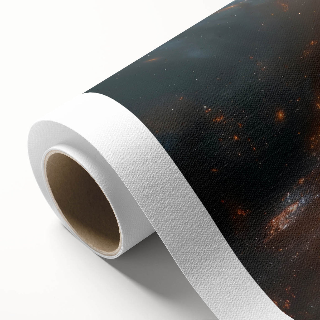 Golden Galaxy Wall Art: Cosmic Spiral Nebula & Astronomy Canvas Prints