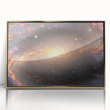 Barred Spiral Galaxy Wall Art: Vibrant Cosmic Nebula & Space Prints