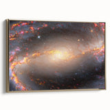 Barred Spiral Galaxy Wall Art: Vibrant Cosmic Nebula & Space Prints