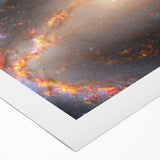 Barred Spiral Galaxy Wall Art: Vibrant Cosmic Nebula & Space Prints