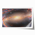 Barred Spiral Galaxy Wall Art: Vibrant Cosmic Nebula & Space Prints