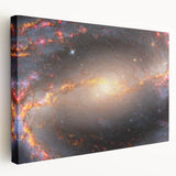 Barred Spiral Galaxy Wall Art: Vibrant Cosmic Nebula & Space Prints