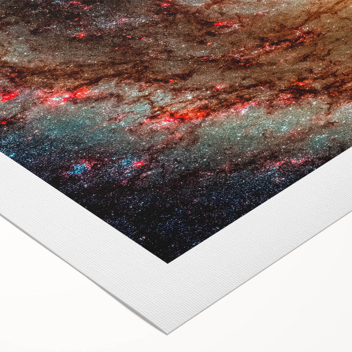 Fiery Spiral Galaxy Wall Art: Cosmic Nebula & Space Canvas Prints