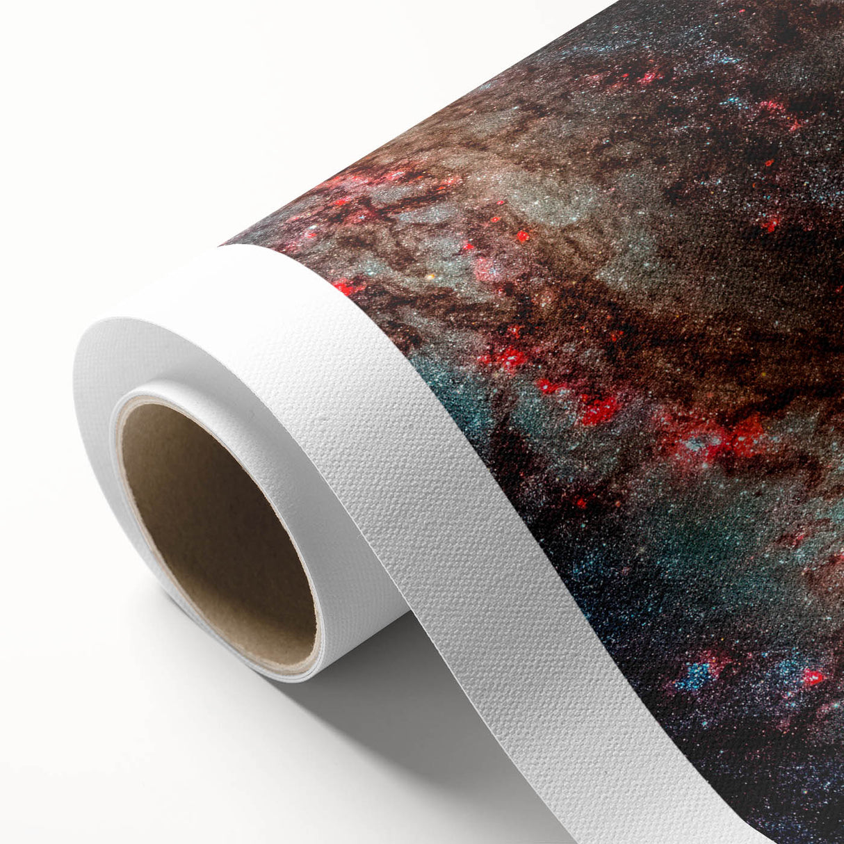 Fiery Spiral Galaxy Wall Art: Cosmic Nebula & Space Canvas Prints