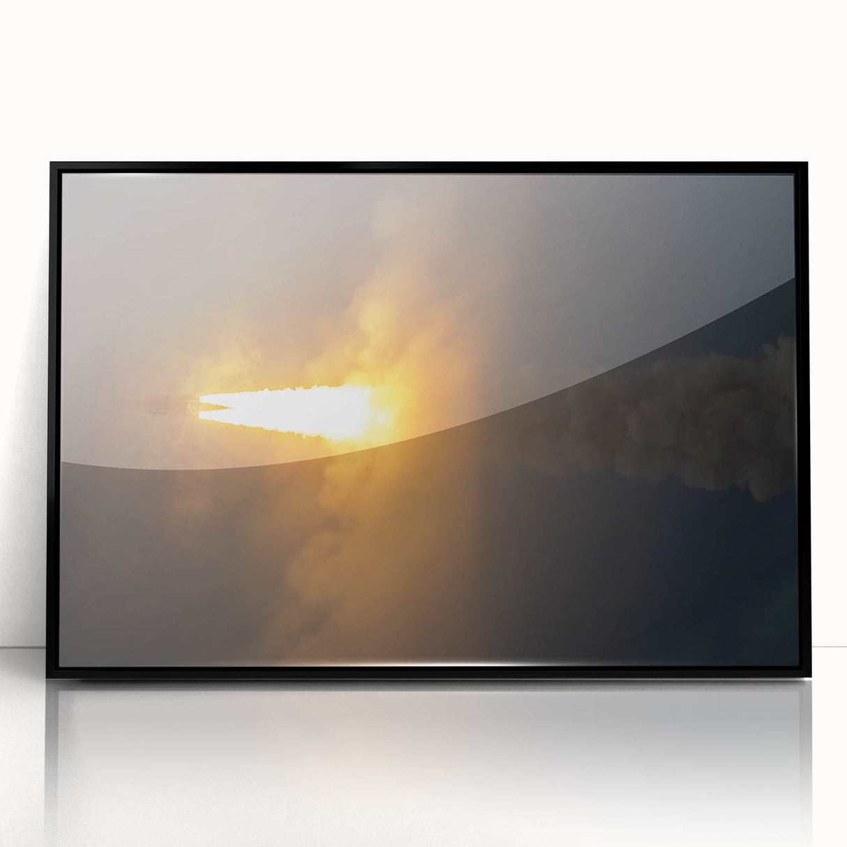 Rocket Launch Burst - Dynamic Space Missions Wall Art for Space Lovers