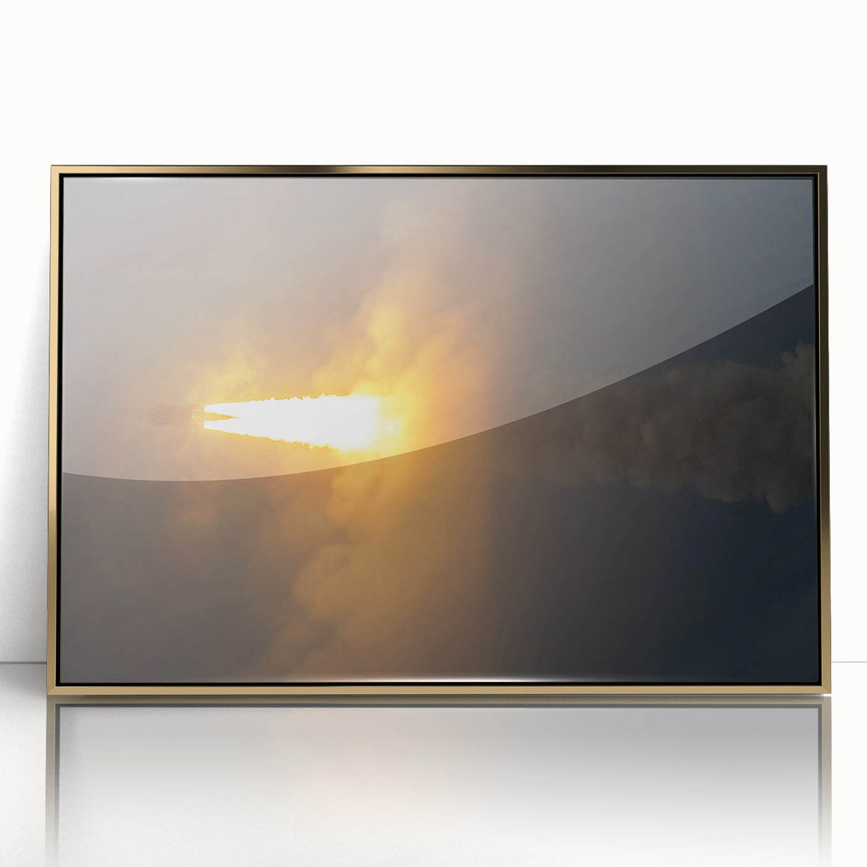 Rocket Launch Burst - Dynamic Space Missions Wall Art for Space Lovers