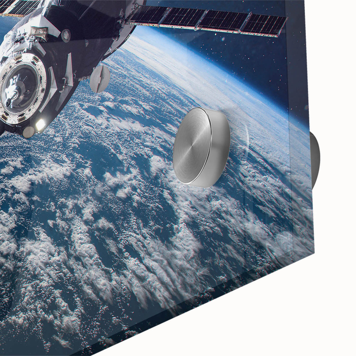 Satellite Orbit Over Earth - Stunning NASA Space Missions Wall Art