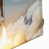 Sunset Space Shuttle Launch - Vibrant NASA Space Missions Wall Art