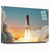 Sunset Space Shuttle Launch - Vibrant NASA Space Missions Wall Art