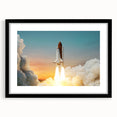 Sunset Space Shuttle Launch - Vibrant NASA Space Missions Wall Art