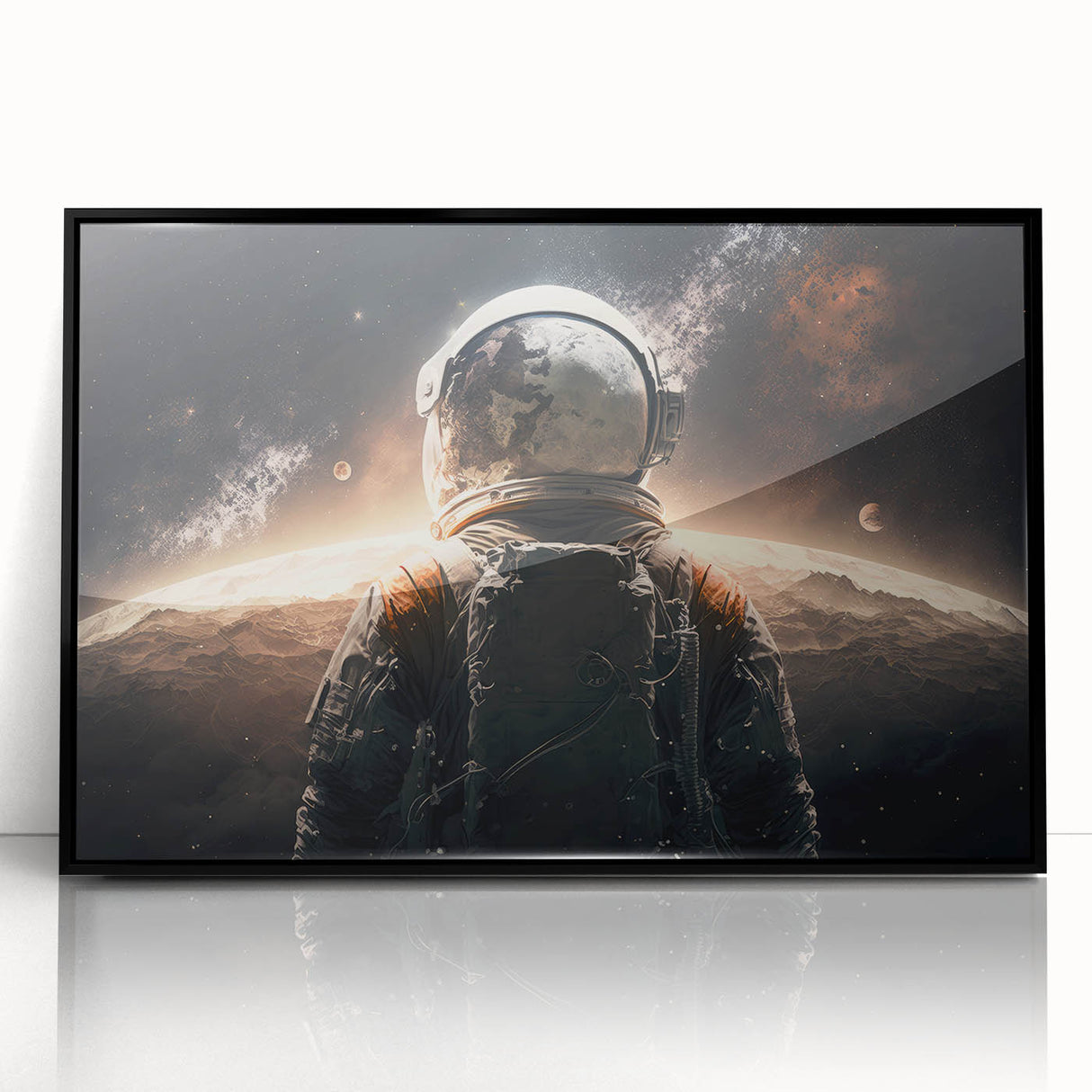 Astronaut on Distant Planet - Inspiring NASA Space Missions Wall Art