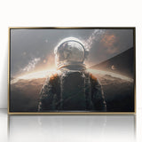 Astronaut on Distant Planet - Inspiring NASA Space Missions Wall Art