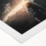 Astronaut on Distant Planet - Inspiring NASA Space Missions Wall Art