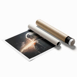 Astronaut on Distant Planet - Inspiring NASA Space Missions Wall Art