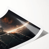 Astronaut on Distant Planet - Inspiring NASA Space Missions Wall Art