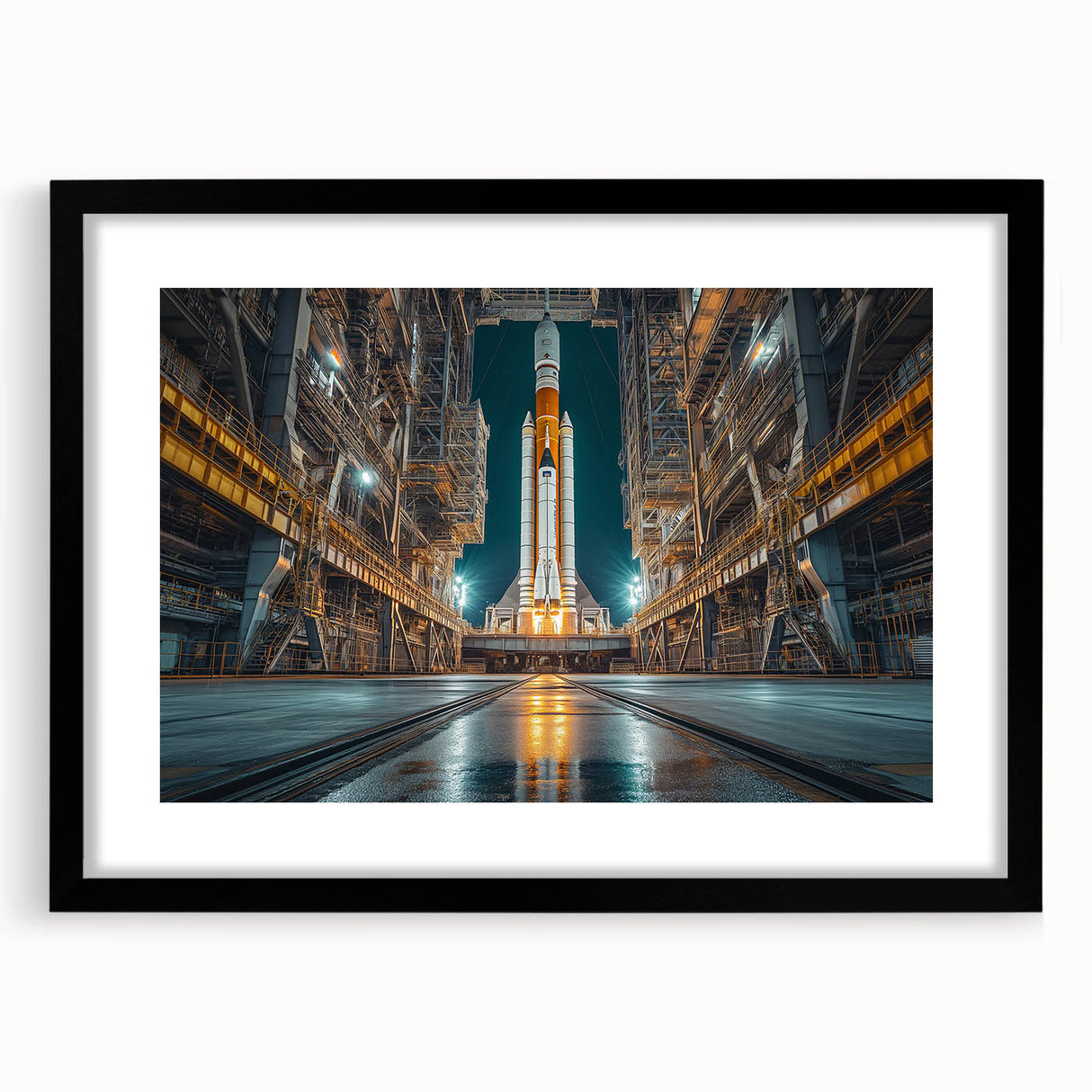 Rocket Ready for Liftoff - Bold NASA Space Missions Wall Art