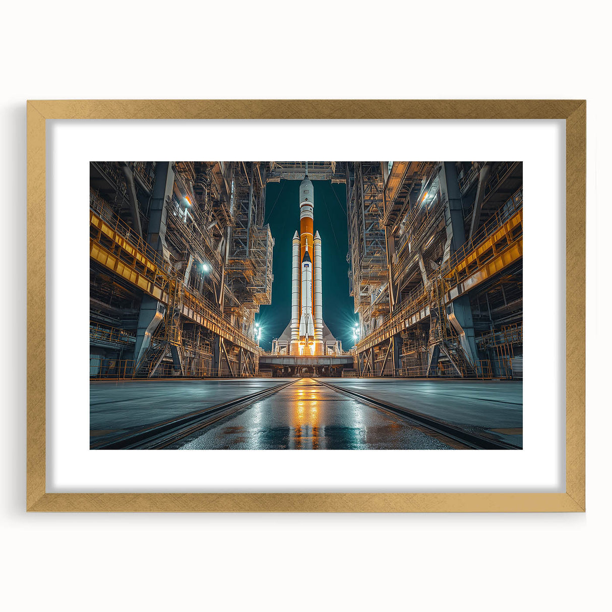 Rocket Ready for Liftoff - Bold NASA Space Missions Wall Art