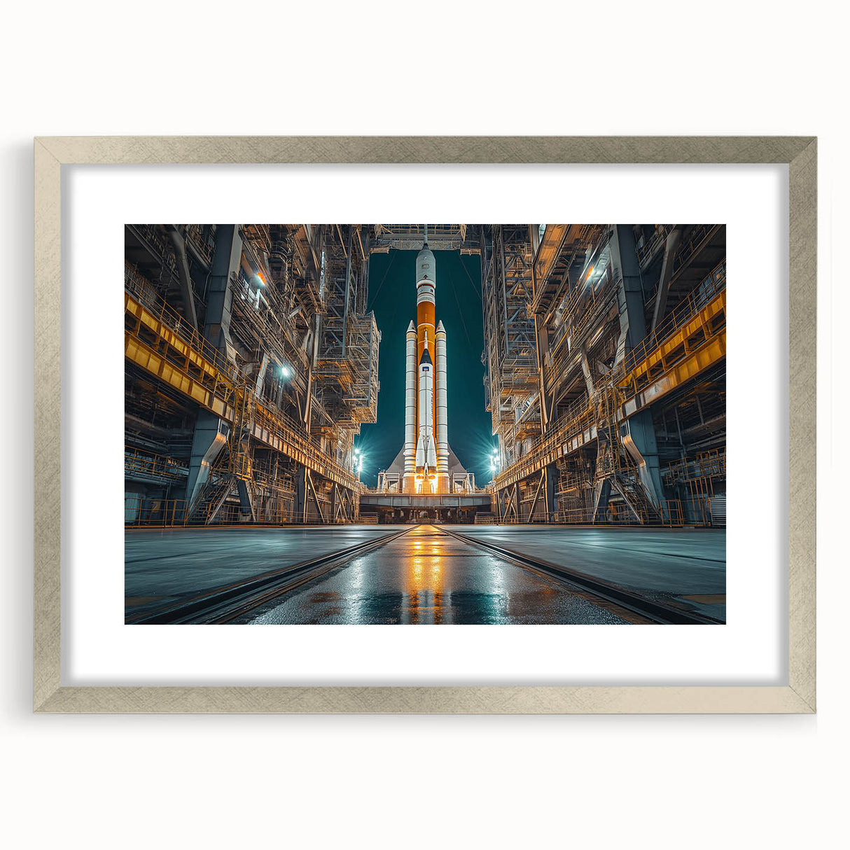 Rocket Ready for Liftoff - Bold NASA Space Missions Wall Art