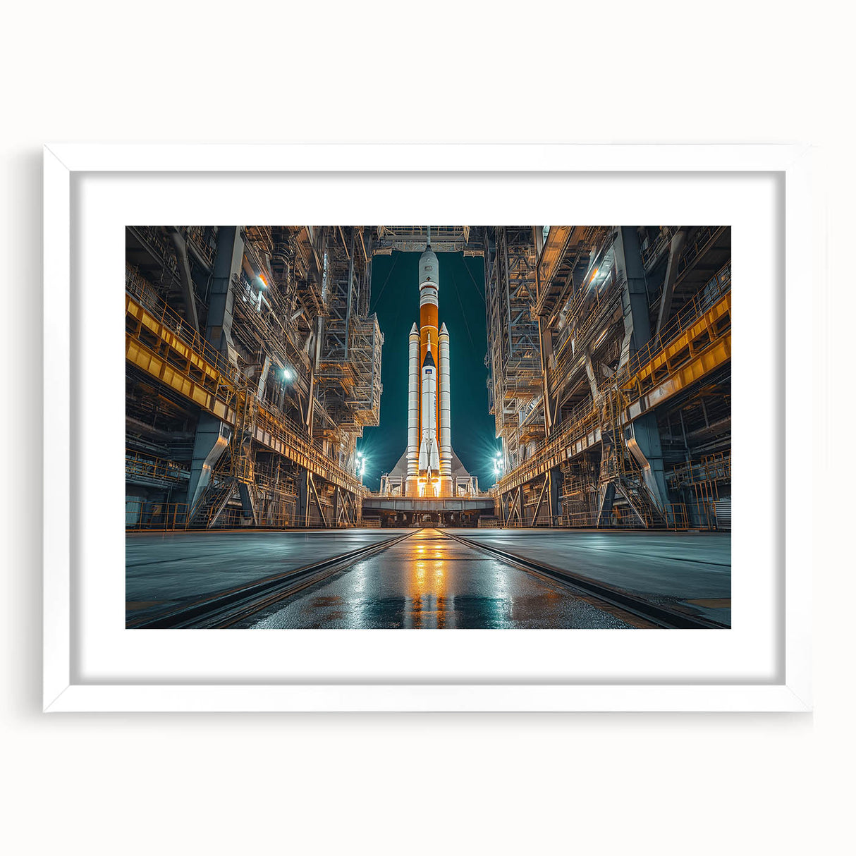 Rocket Ready for Liftoff - Bold NASA Space Missions Wall Art