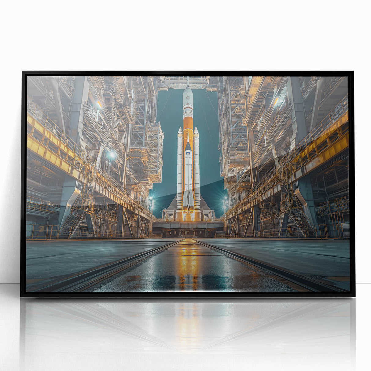 Rocket Ready for Liftoff - Bold NASA Space Missions Wall Art