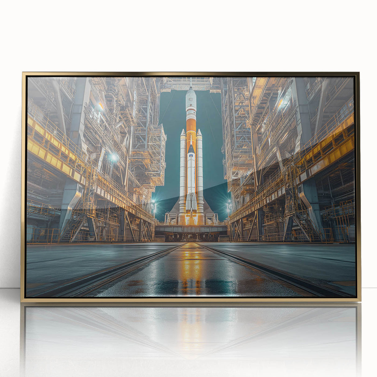 Rocket Ready for Liftoff - Bold NASA Space Missions Wall Art
