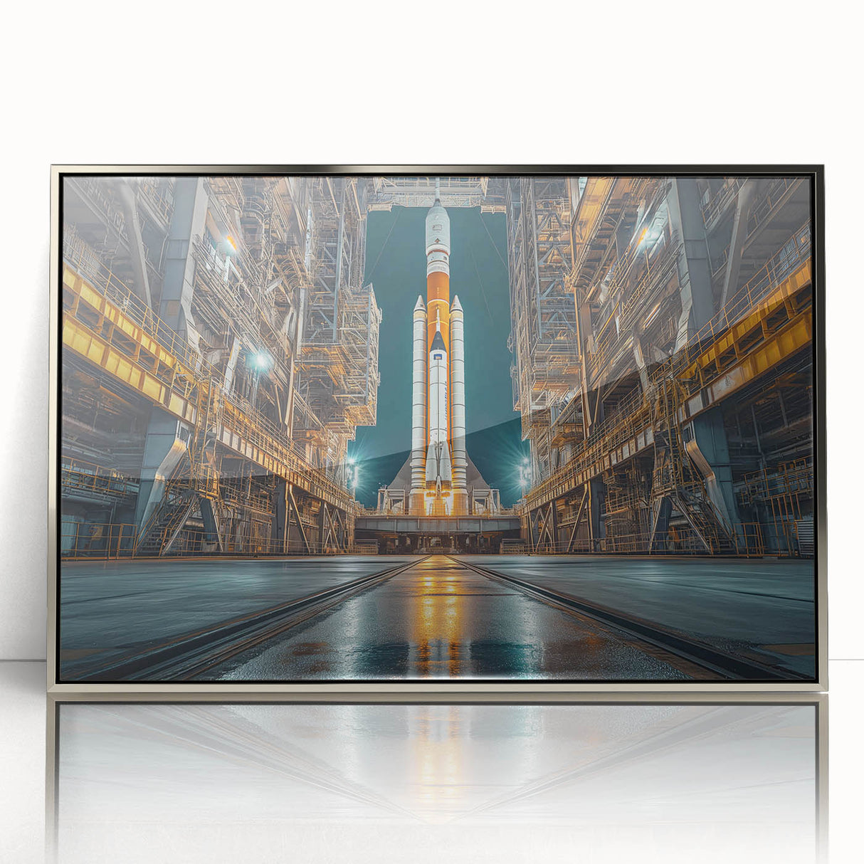 Rocket Ready for Liftoff - Bold NASA Space Missions Wall Art