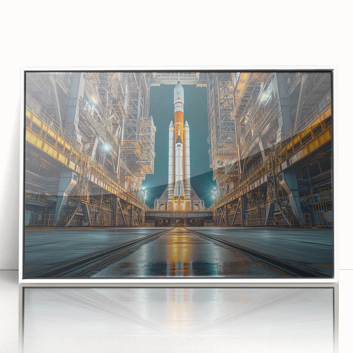 Rocket Ready for Liftoff - Bold NASA Space Missions Wall Art