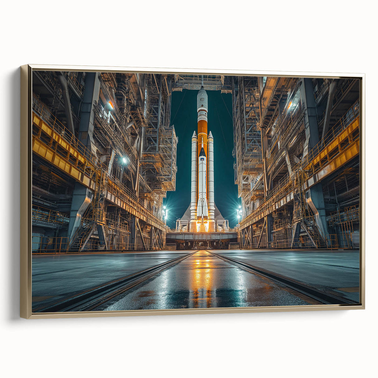 Rocket Ready for Liftoff - Bold NASA Space Missions Wall Art
