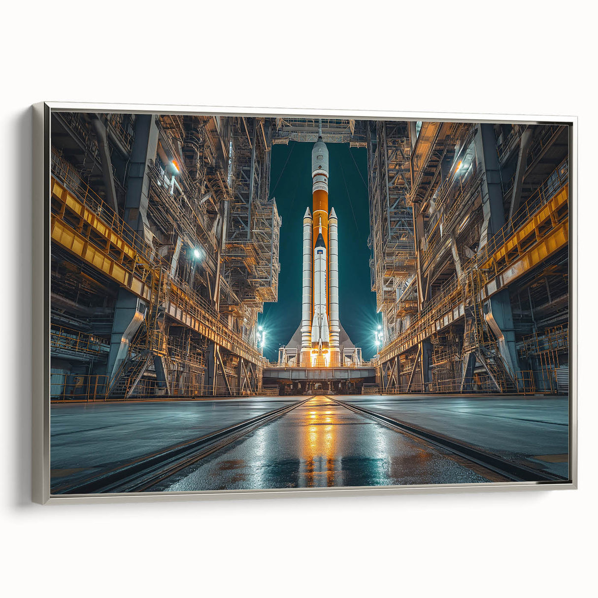 Rocket Ready for Liftoff - Bold NASA Space Missions Wall Art