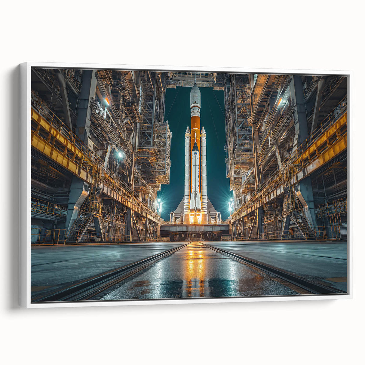 Rocket Ready for Liftoff - Bold NASA Space Missions Wall Art