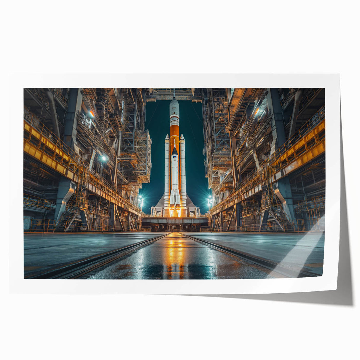 Rocket Ready for Liftoff - Bold NASA Space Missions Wall Art
