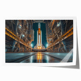Rocket Ready for Liftoff - Bold NASA Space Missions Wall Art