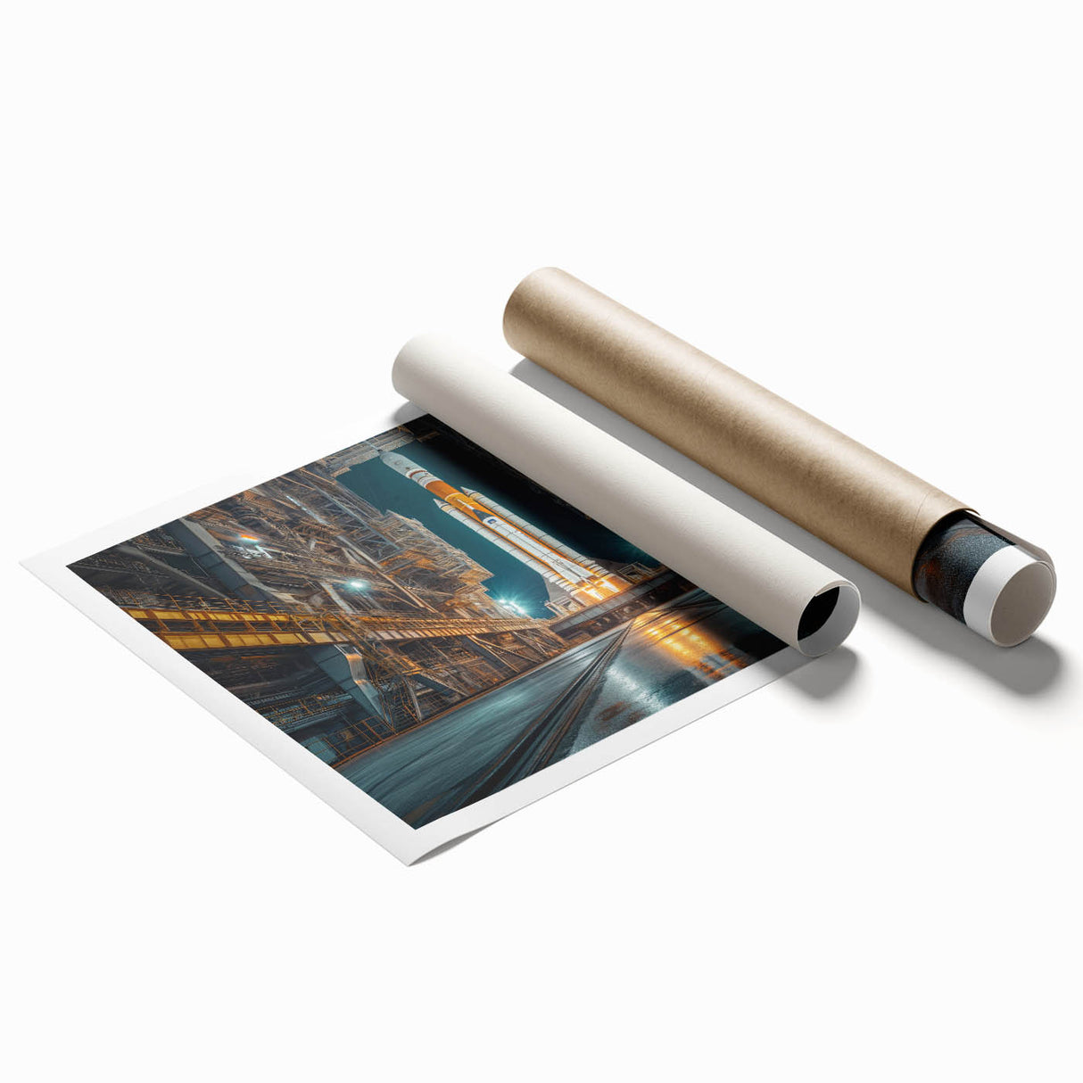 Rocket Ready for Liftoff - Bold NASA Space Missions Wall Art