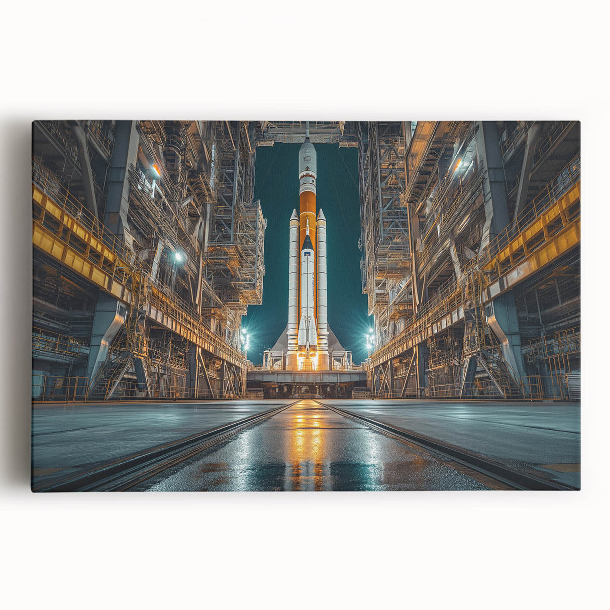 Rocket Ready for Liftoff - Bold NASA Space Missions Wall Art