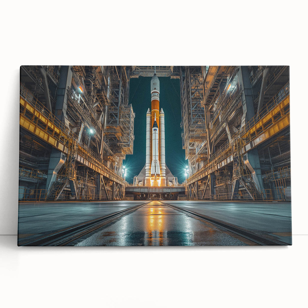 Rocket Ready for Liftoff - Bold NASA Space Missions Wall Art