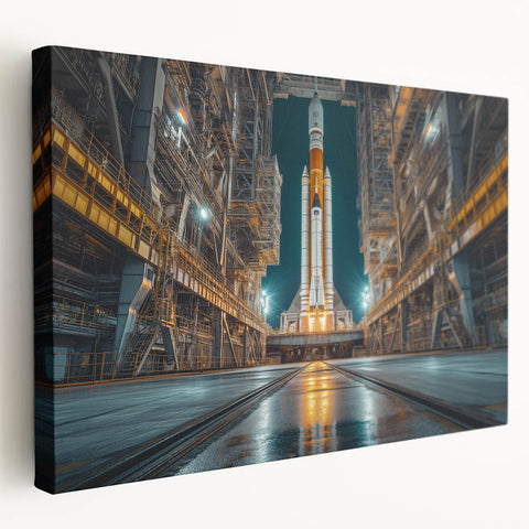 Rocket Ready for Liftoff - Bold NASA Space Missions Wall Art