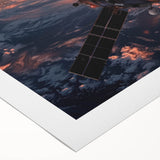 Satellite Over Earth at Sunrise - Stunning NASA Space Missions Wall Art