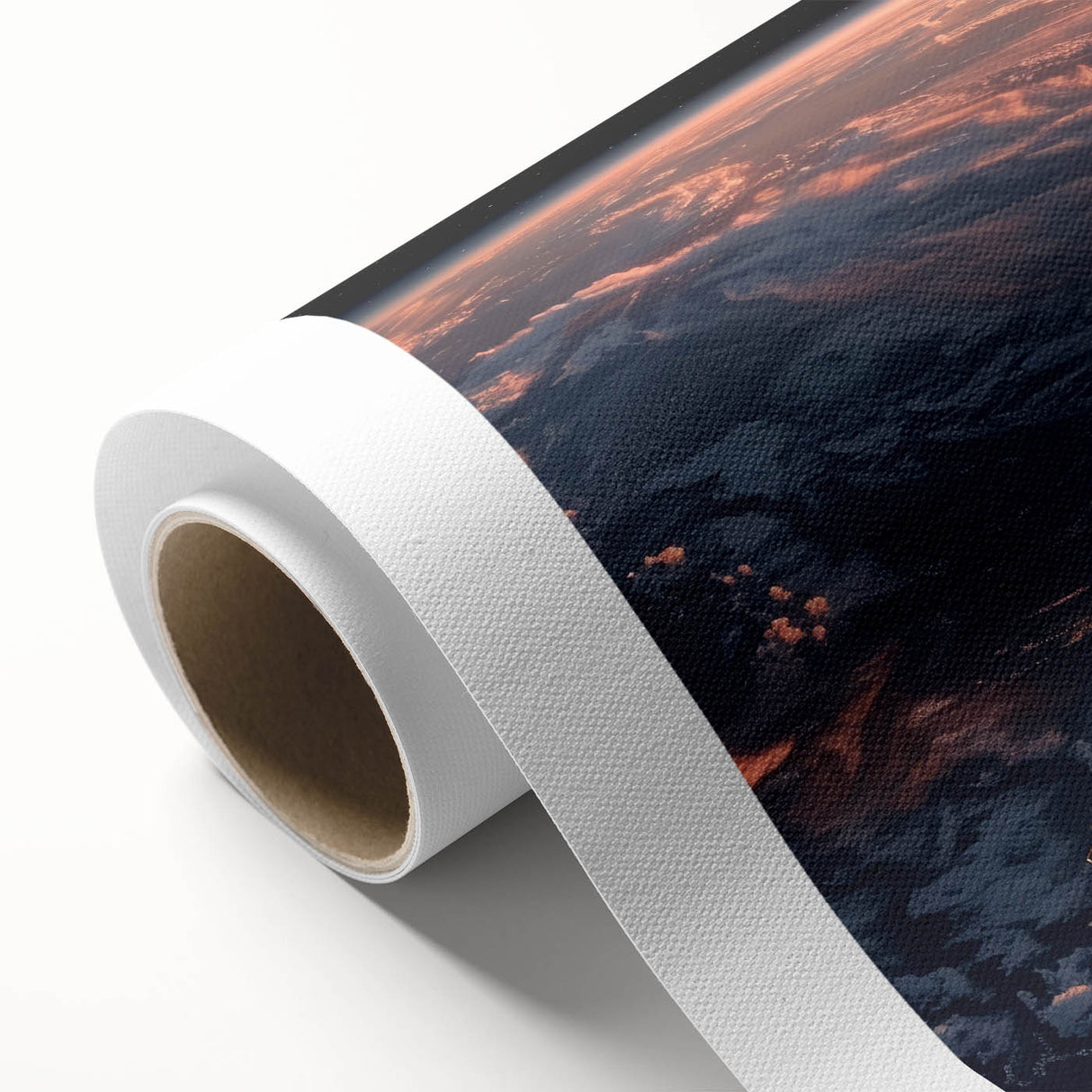 Satellite Over Earth at Sunrise - Stunning NASA Space Missions Wall Art