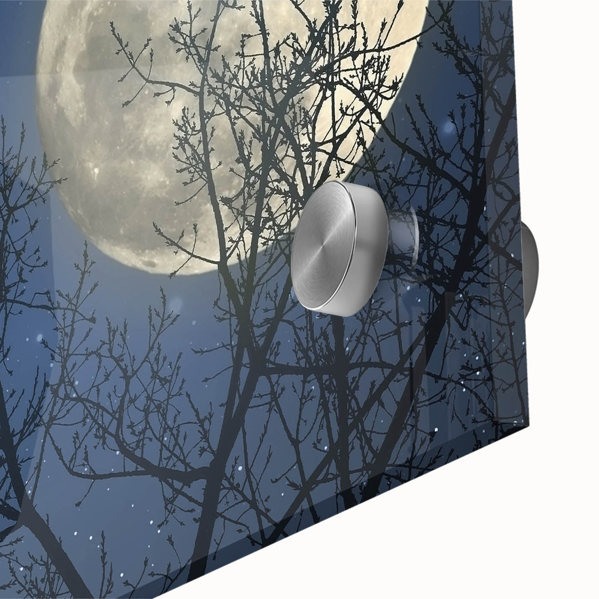 Stunning Moonlit Night Canvas – Celestial Decor with Lunar Phases