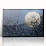 Stunning Moonlit Night Canvas – Celestial Decor with Lunar Phases