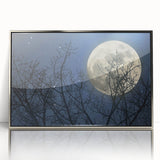 Stunning Moonlit Night Canvas – Celestial Decor with Lunar Phases