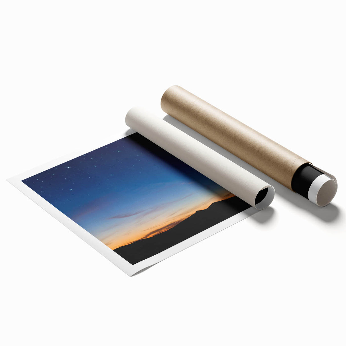 Tranquil Moon Over Horizon – Stunning Celestial Canvas for Home Decor