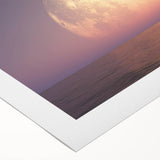 Mesmerizing Full Moon Over Ocean – Tranquil Celestial Wall Art Decor