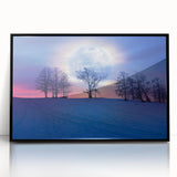 Full Moon in Winter Landscape – Stunning Celestial Wall Art for Home