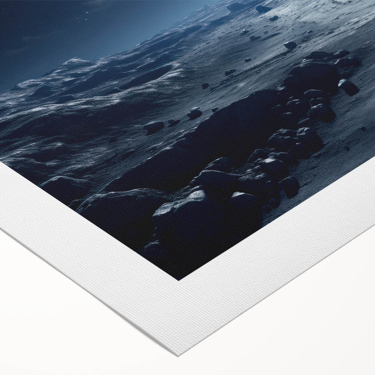 Moonlit Cosmic Landscape – Futuristic Space-Themed Wall Art Decor