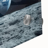 Earthrise Over Moon – Captivating Space-Themed Celestial Wall Art