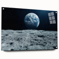 Earthrise Over Moon – Captivating Space-Themed Celestial Wall Art