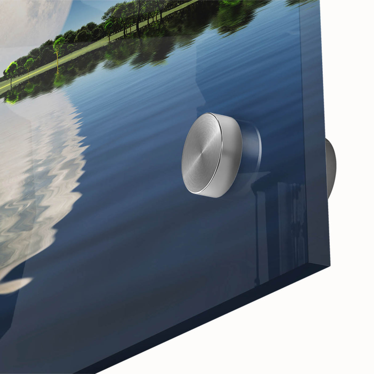 Moon Reflection Over Water – Serene Celestial Wall Art for Home Decor